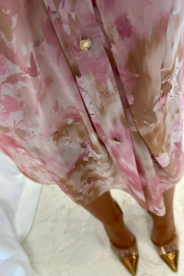 Romantikus pasztell virágmintás ruha - Katris