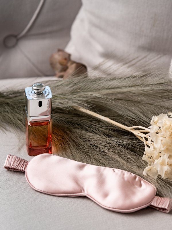 Bézs prémium selyemmaszk - Katris