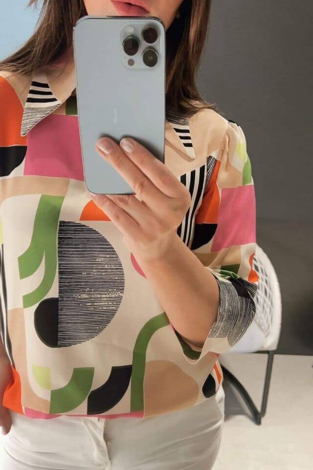 Malecka női egyedi különleges mintájú felső - Katris