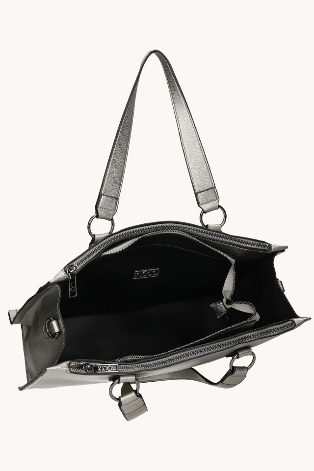 Nobo ezüst színű nagy méretű kézi táska - Katris