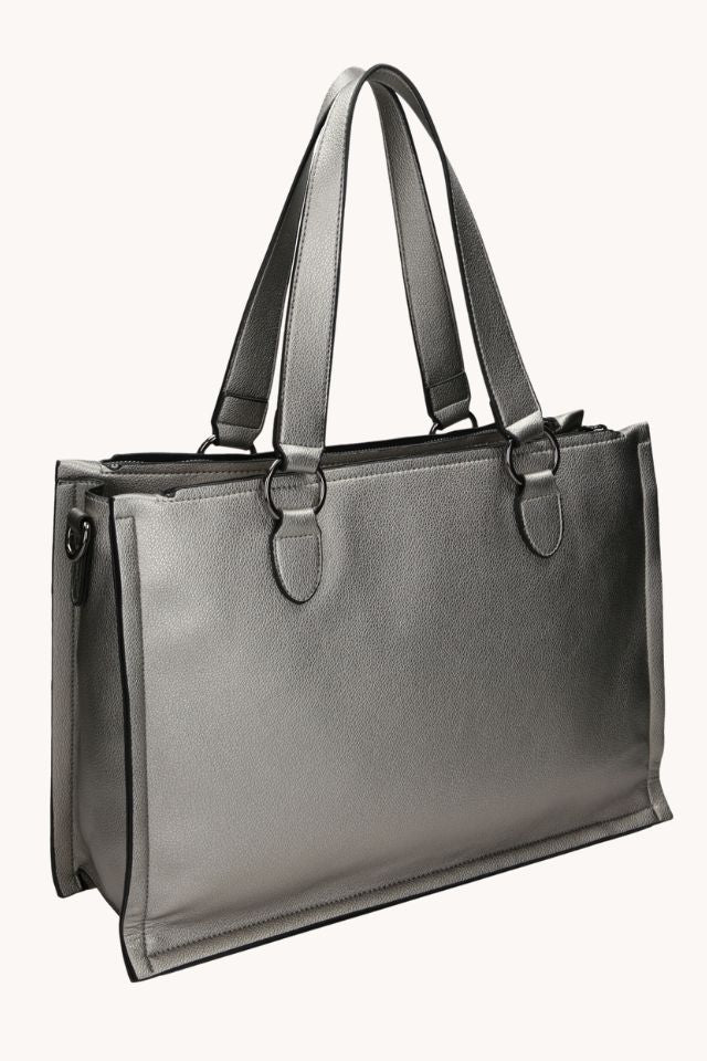 Nobo ezüst színű nagy méretű kézi táska - Katris